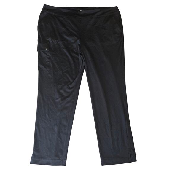 NWT Greg Norman Women's Adeline Ankle Pants Black Size XL - Picture 2 of 8